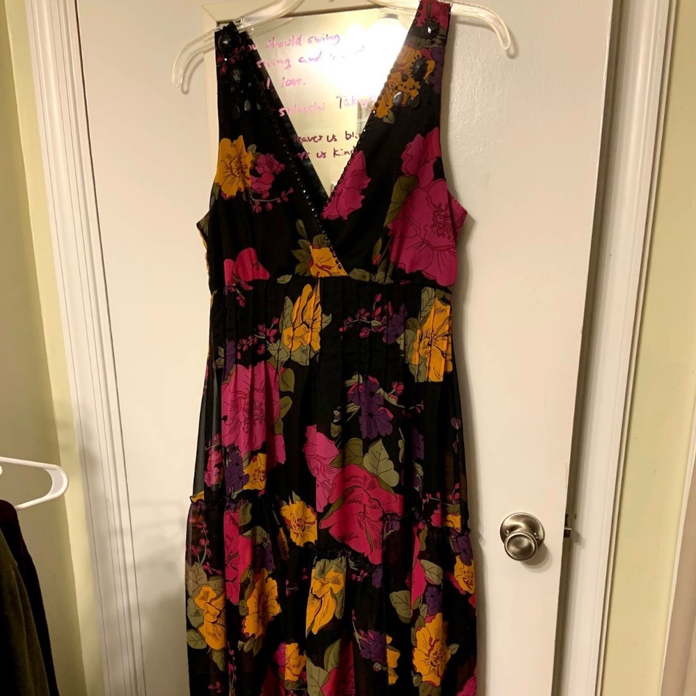 Chiffon and bead dress